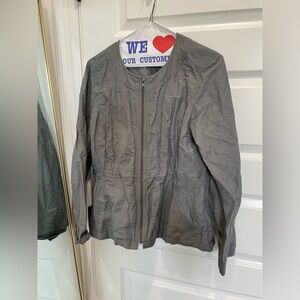 Eileen Fisher gray jacket medium